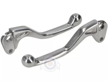 Vista delantera del juego manetas Sport Vespa Primavera y Vespino en stock