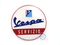 Cartel luminoso Servicio Vespa