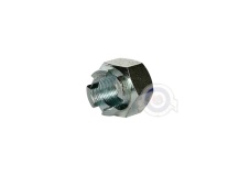 Vista frontal del tuerca tambor Vespa hexagono 24mm en stock