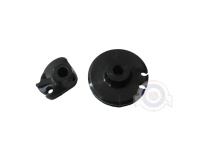 Vista delantera del juego soportes cables acelerador y cambio Lambretta en stock