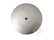Vista principal del tapa soporte rueda repuesto Lambretta D y LD en stock