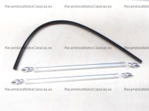 Vista frontal del kit guias centrales suelo Vespa en stock