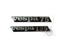 Vista delantera del adhesivo resina Vespa FL modelo fl 75 y fl 125