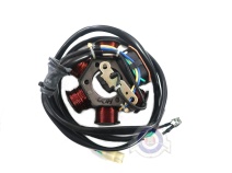 Vista delantera del estator Motor Piaggio 50 2T en stock