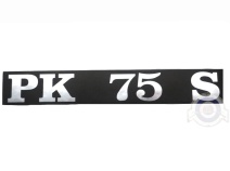 Vista delantera del adhesivo lateral Vespa PKS 75 en stock