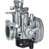 Vista frontal del carburador Vespa PKXL en stock