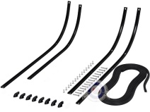 Vista delantera del kit guias suelo Vespa Primavera en stock