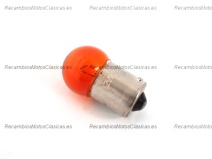 Vista principal del bombilla 12V 23W naranja Vespa en stock