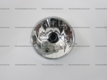 Vista delantera del optica faro completa Vespa PX en stock