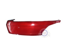 Vista principal del tapa lateral motor izquierda Vespino NLX en color rojo metalizado, blanco y negro