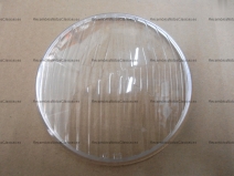 Vista frontal del cristal optica Vespa (plastico) 115mm en stock