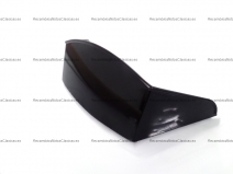 Vista delantera del tapa manillar Vespa TX T5 cupula --NEGRA--
