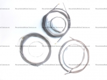 Vista frontal del kit Cables Vespa 53-58 en stock