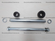 Vista delantera del kit eje brazo motor Vespa en stock