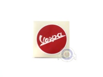 Vista principal del adhesivo Redondo Rojo Vespa en stock