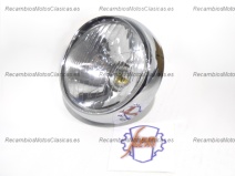 Vista frontal del optica faro completa Vespa en stock