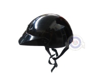 Vista frontal del casco Ciclomotor en stock