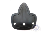 Vista frontal del junta piloto negro Vespa 150S en stock