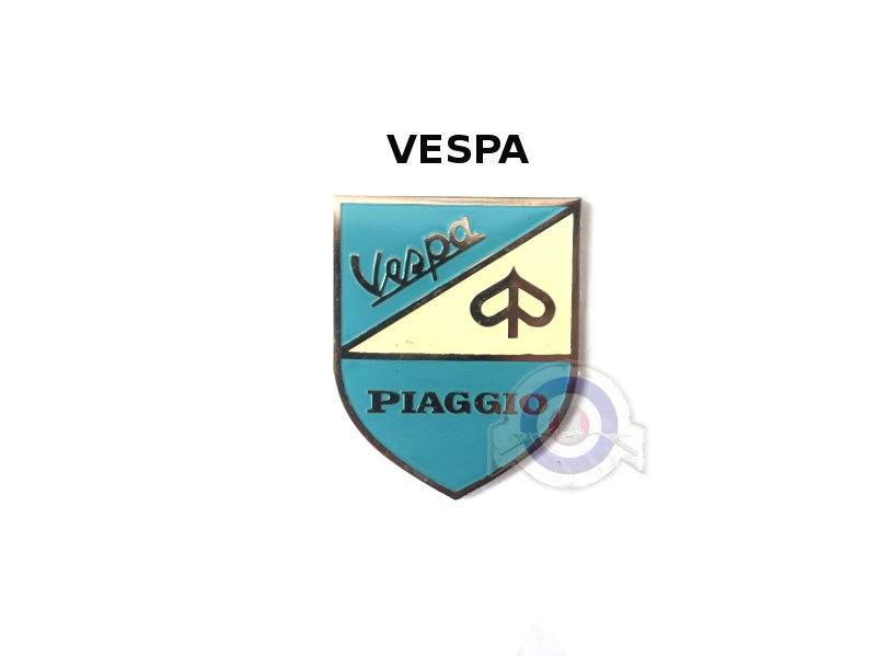 Foto 2 detallada de letrero escudo Vespa