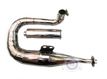 Vista principal del escape Vespa PX, CL, IRIS 125/150 INOX en stock