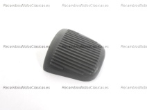 Vista frontal del goma pedal arranque Lambretta LD y D en stock