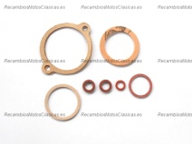 Vista frontal del kit juntas carburador Lambretta LI S2 en stock