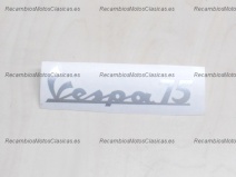 Vista principal del letrero frontal adhesivo Vespa 75 en stock