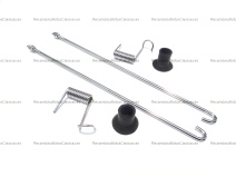 Vista frontal del kit soporte cepo trasero Vespa en stock