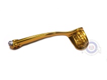 Vista delantera del pedal arranque Aluminio-Oro Vespa en stock