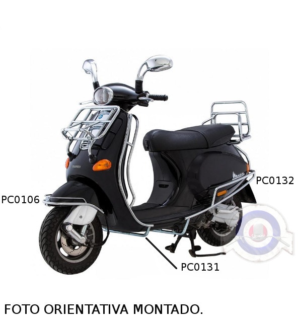 Béquille Latérale Noire Version 1 Pour Vespa ET2 ET4 - Accessoire Pratique Et Stylé