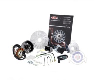 Vista frontal del kit conversion encendido electronico Lambretta en stock