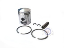 Vista frontal del piston Vespa de 57.80mm, 58.40mm, 58.60mm y 58.80mm