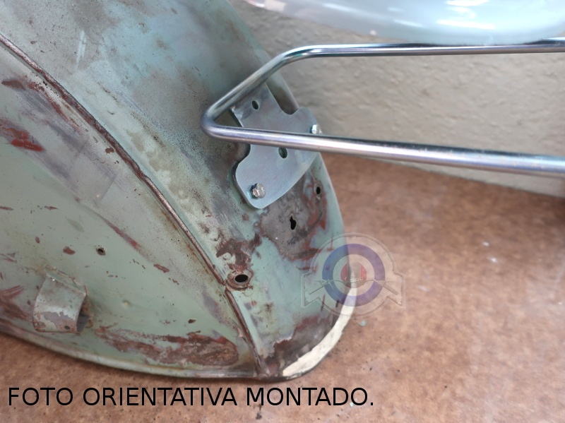 Foto 7 detallada de porta bultos con soporte rueda repuesto Vespa
