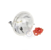 Vista frontal del optica faro completa Vespa DN, IRIS en stock