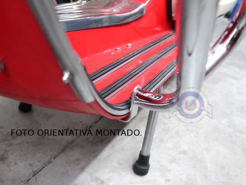 Foto 10 detallada de defensa escudo frontal Vespa/Lambretta