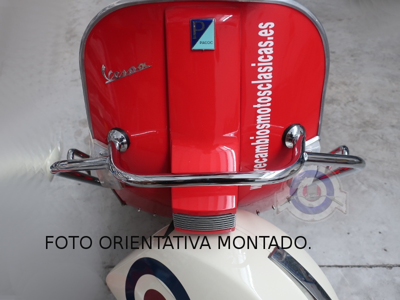 Foto 11 detallada de defensa escudo frontal Vespa/Lambretta