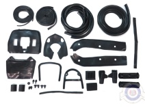 Vista delantera del kit gomas negras Lambretta Serie 3 en stock