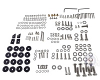 Vista frontal del kit tornilleria Inox Lambretta S-2 en stock