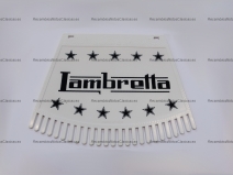 Vista frontal del faldilla Lambretta en stock