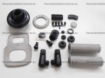 Vista frontal del kit gomas Vespa Super en stock