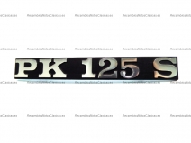 Vista delantera del letrero cofano Vespa PKS 125 en stock