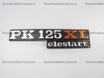 Letrero Vespa PK125XL Elestart