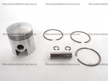 Vista frontal del piston Lambretta 200 de 66.00mm, 66.40mm, 66.60mm, 66.80mm y 67.20mm